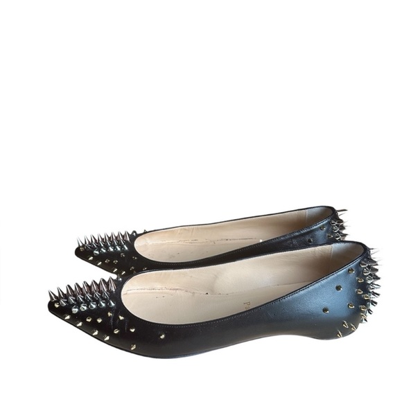 Christian Louboutin Goldoflat flats spike detail RETAIL 995 - Picture 3 of 8